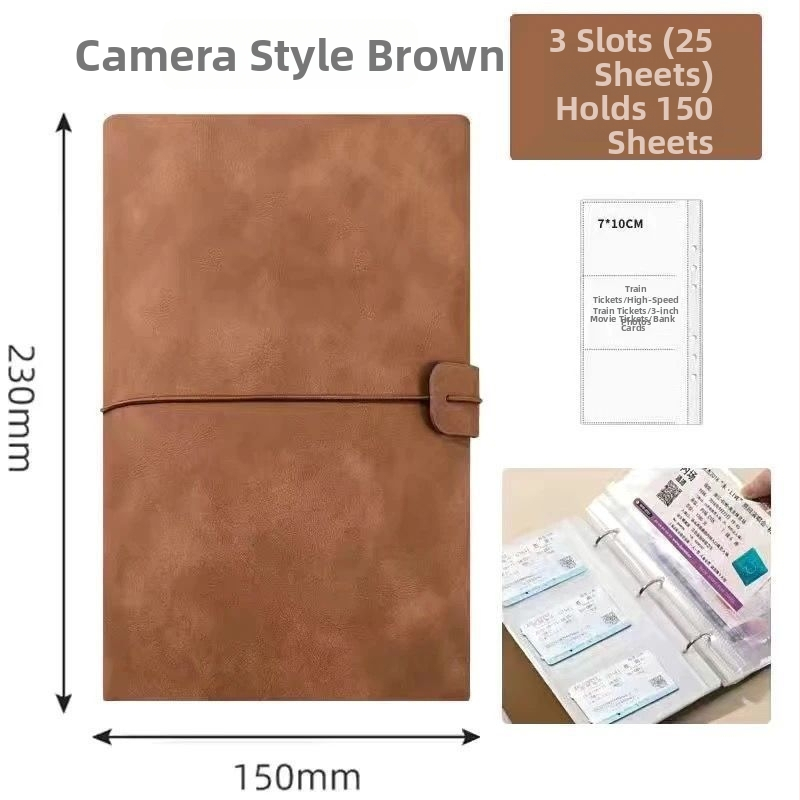 Album na uskladnenie lístkov a fotografií - štýl krištáľového fotoalbumu, kožené puzdro, väzba: iná, značka Unique, účel: detský fotoalbum