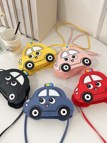 Dječja crossbody torba za dječake i djevojčice, anime automobil dizajn, PU materijal, prozračna i ultra lagana, zaštita kralježnice