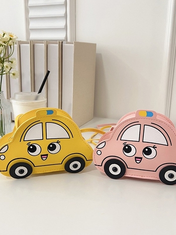 Dječja crossbody torba za dječake i djevojčice, anime automobil dizajn, PU materijal, prozračna i ultra lagana, zaštita kralježnice