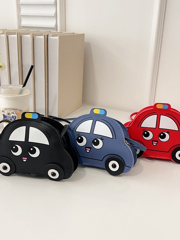 Dječja crossbody torba za dječake i djevojčice, anime automobil dizajn, PU materijal, prozračna i ultra lagana, zaštita kralježnice