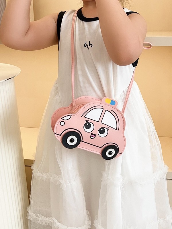 Dječja crossbody torba za dječake i djevojčice, anime automobil dizajn, PU materijal, prozračna i ultra lagana, zaštita kralježnice