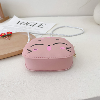 Dječja PU crossbody torba - Kitty serija, Kitty uzorak (PU koža, Kitty serija, Notelli, zaštita od krađe)