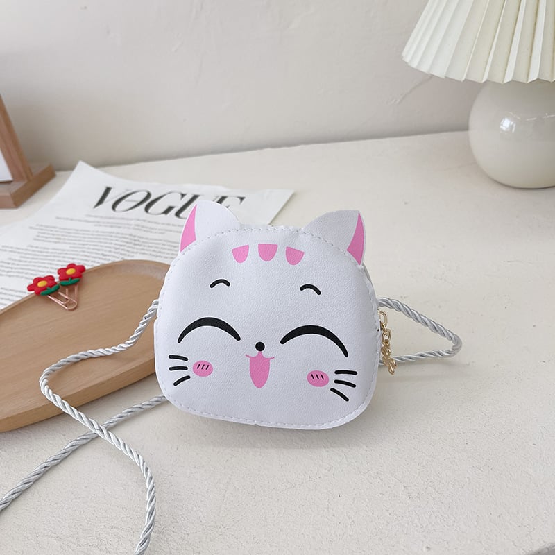 Dječja PU crossbody torba - Kitty serija, Kitty uzorak (PU koža, Kitty serija, Notelli, zaštita od krađe)