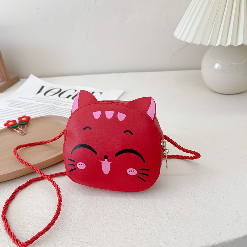 Dječja PU crossbody torba - Kitty serija, Kitty uzorak (PU koža, Kitty serija, Notelli, zaštita od krađe)