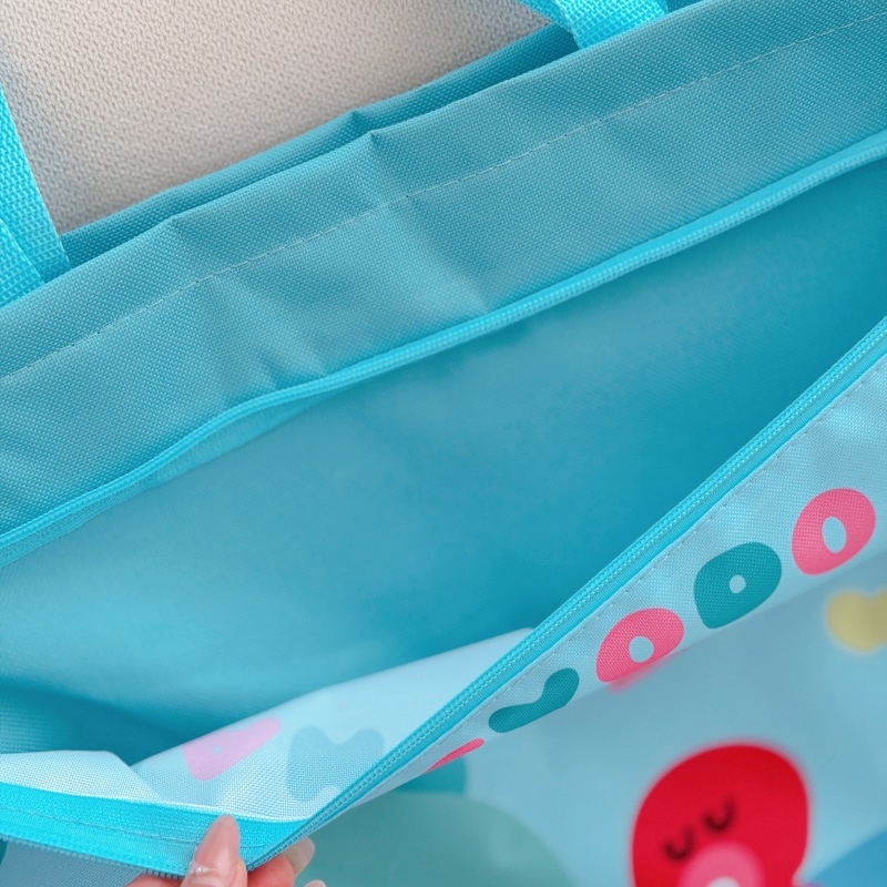 Rs Művészeti táska diákoknak, Oxford anyagból, cipzáras zárás, egyszerű forma, vállon viselhető táska