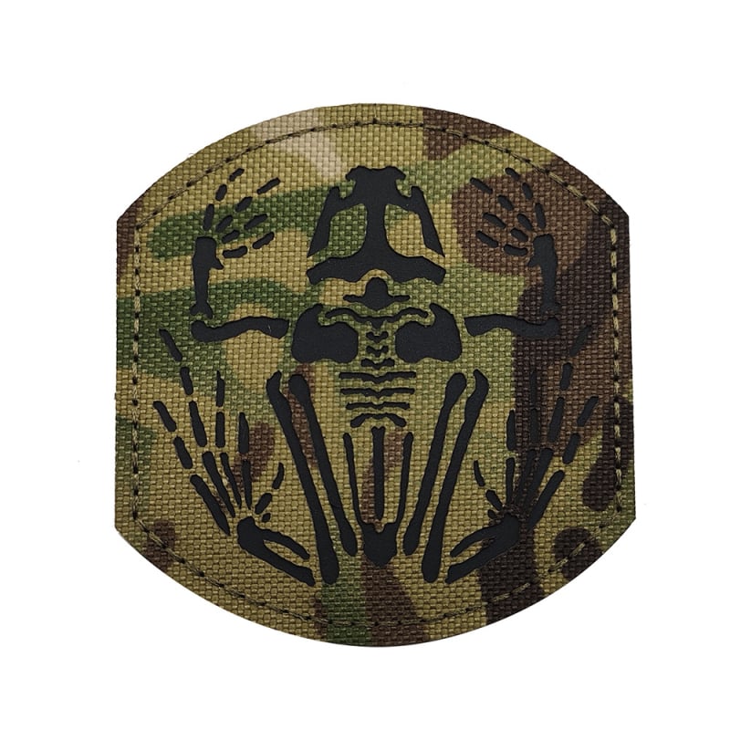 Back Hand neilona Velcro rokas josla ar galvaskausa vardes motīvu, atstarojoša un luminescējoša