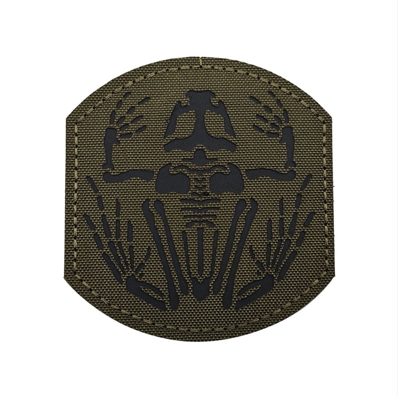 Back Hand neilona Velcro rokas josla ar galvaskausa vardes motīvu, atstarojoša un luminescējoša