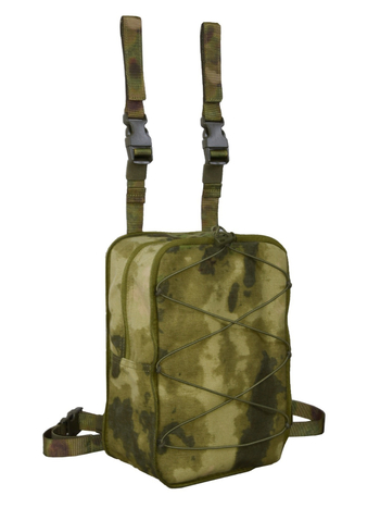 Чанта за газова маска на крак с разширяемо отделение, тактическа жилетка и раница, камуфляж