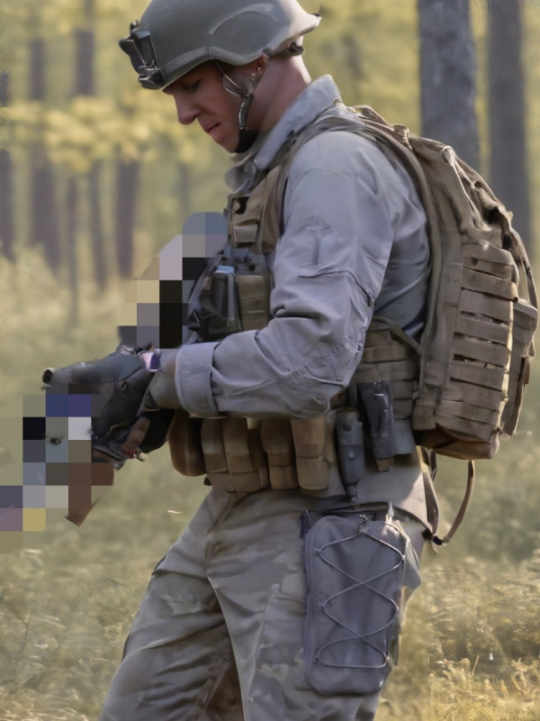 Чанта за газова маска на крак с разширяемо отделение, тактическа жилетка и раница, камуфляж