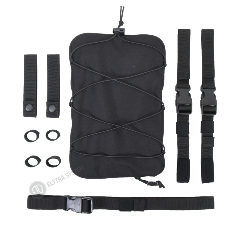 Чанта за газова маска на крак с разширяемо отделение, тактическа жилетка и раница, камуфляж