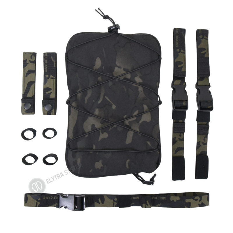 Чанта за газова маска на крак с разширяемо отделение, тактическа жилетка и раница, камуфляж