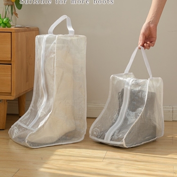 Torba za pohranu cipelja, 3D prozirni dizajn, vodootporna i otporna na prljanje, PE materijal, minimalistički stil
