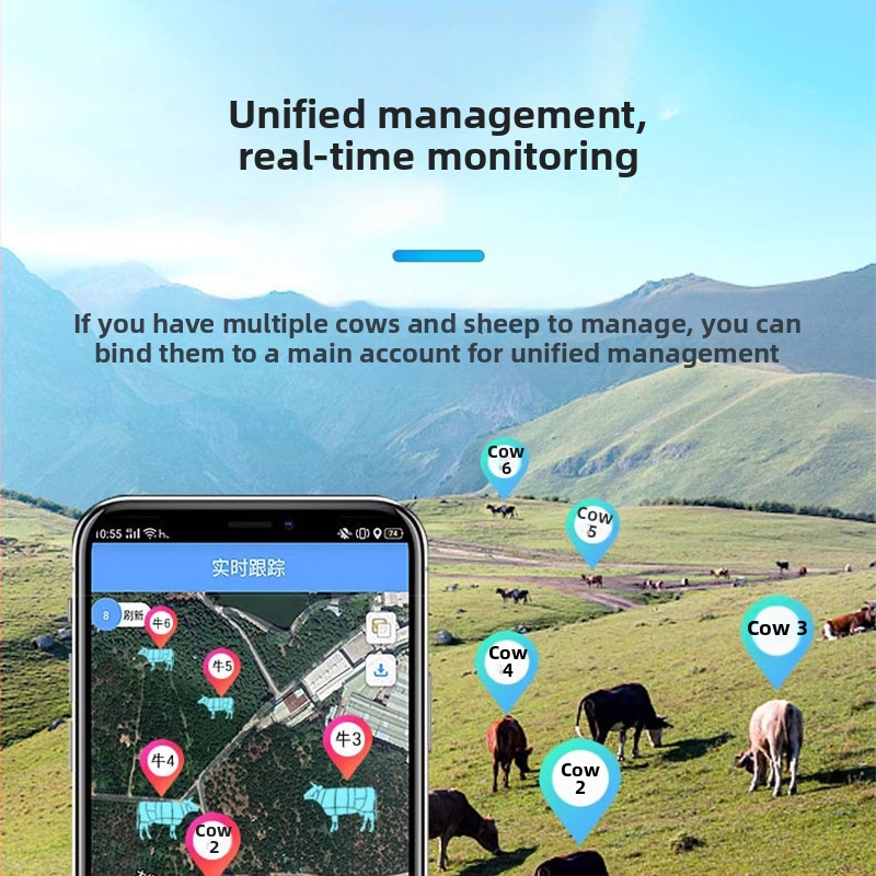 GPS тракер за добитък Q20, слънчево и USB захранване, IP68 водоустойчив, точност на позициониране 5-50 м, живот на батерията 240 дни
