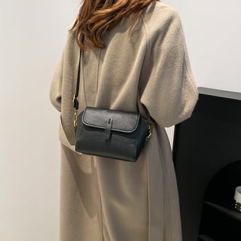 Crossbody torba od PU-a, gradski stil, vodoravan kvadratni oblik, zatvaranje zipom, poliester podstava
