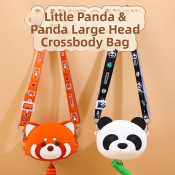 Silikon Panda crossbody torba za unisex, studentski stil, prozračna, vodootporna, ultra lagana, proširiva