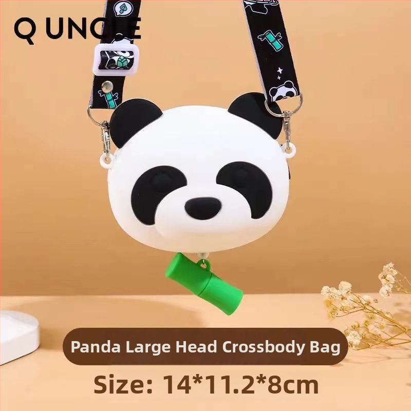 Silikon Panda crossbody torba za unisex, studentski stil, prozračna, vodootporna, ultra lagana, proširiva
