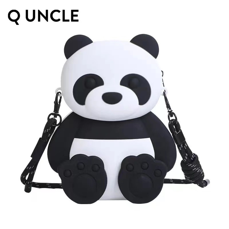 Silikon Panda crossbody torba za unisex, studentski stil, prozračna, vodootporna, ultra lagana, proširiva
