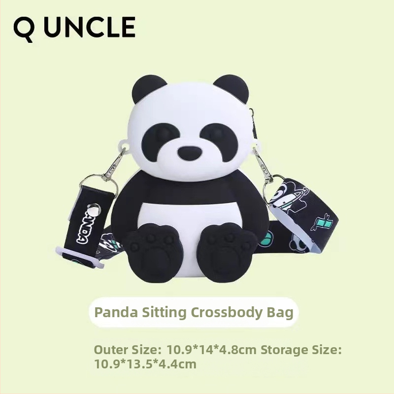 Silikon Panda crossbody torba za unisex, studentski stil, prozračna, vodootporna, ultra lagana, proširiva