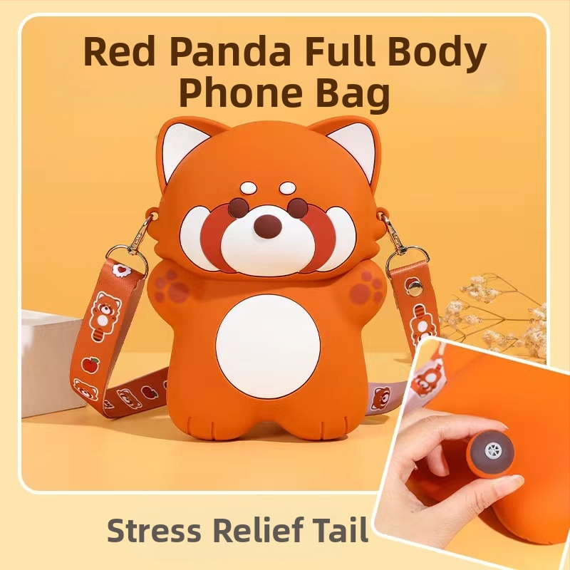 Silikon Panda crossbody torba za unisex, studentski stil, prozračna, vodootporna, ultra lagana, proširiva