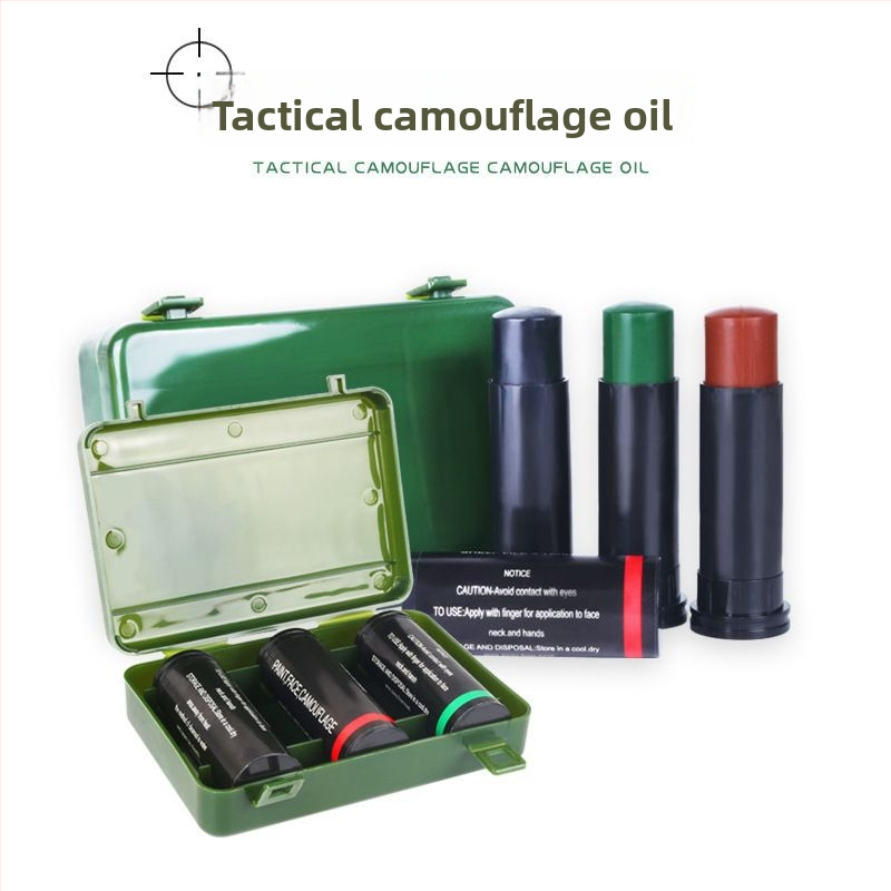 Chagall maskovací olejová farba na telo, tri farby, 30 g, pre vojenských fanúšikov a kempovanie v prírode