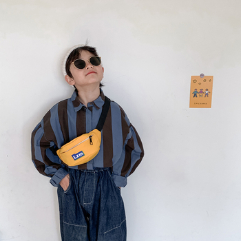 Dječja torba preko ramena u korejskom stilu s uzorkom slova, vanjski najlonski materijal, unutarnja poliester podrška, unisex, moderan urbano stil