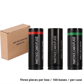 Qixi комплект за боядисване на тяло и лице – восък, вазелин и бяло масло; 3 части в кутия; за външни полеви приложения