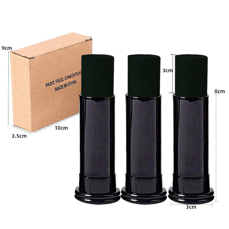 Qixi комплект за боядисване на тяло и лице – восък, вазелин и бяло масло; 3 части в кутия; за външни полеви приложения