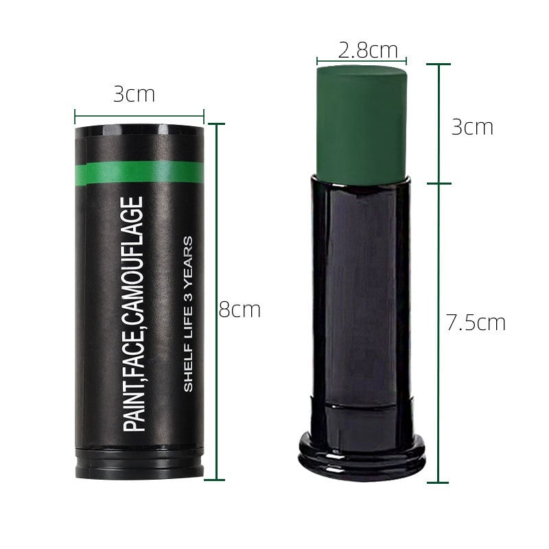 Qixi комплект за боядисване на тяло и лице – восък, вазелин и бяло масло; 3 части в кутия; за външни полеви приложения