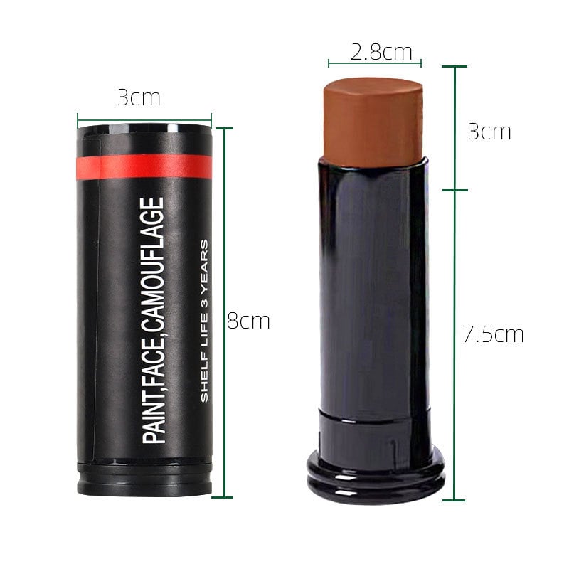 Qixi комплект за боядисване на тяло и лице – восък, вазелин и бяло масло; 3 части в кутия; за външни полеви приложения