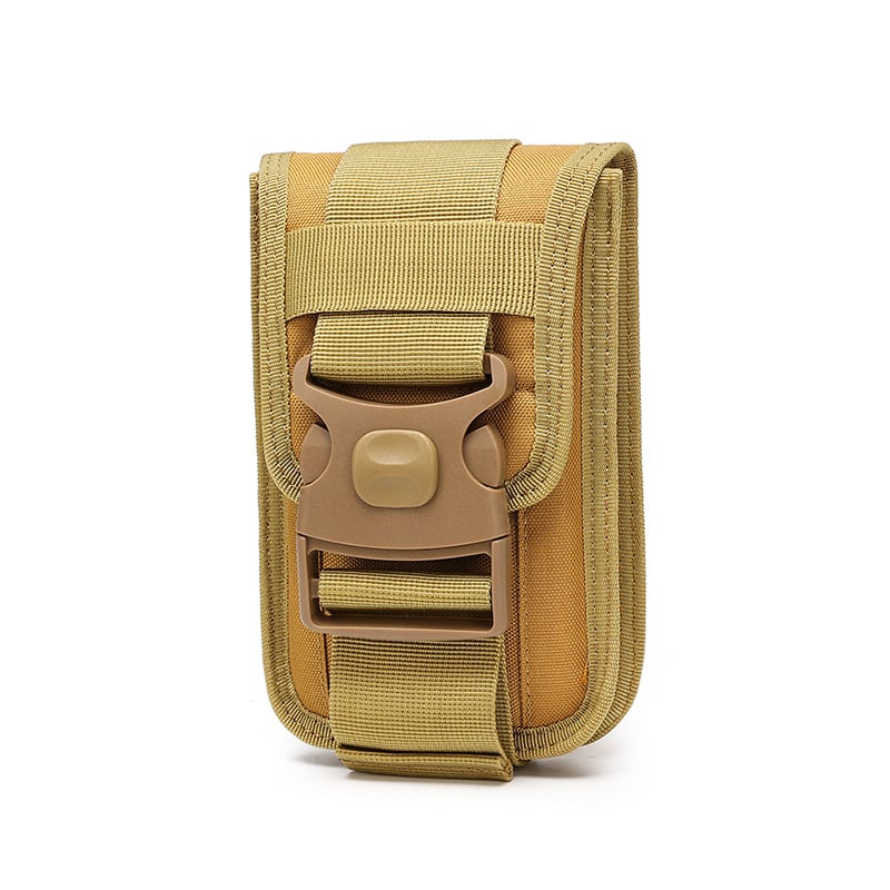 Két rétegű mobiltelefon övtáska — ultra könnyű, Oxford anyag, kártyatartóval, 2 telefon befogadására