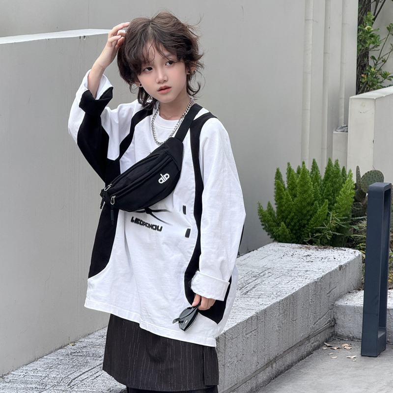 Dječja crossbody torba – lagana najlonska torba, velika kapaciteta, gradski stil, podstava od poliestera, unisex