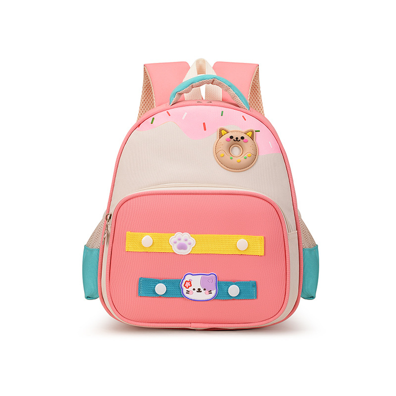 Rucsac pentru copii cu design de desene animate, unisex, destinat grădiniței, pentru copii între 3 și 6 ani, ușor și respirabil, material Oxford, bretele curbate.