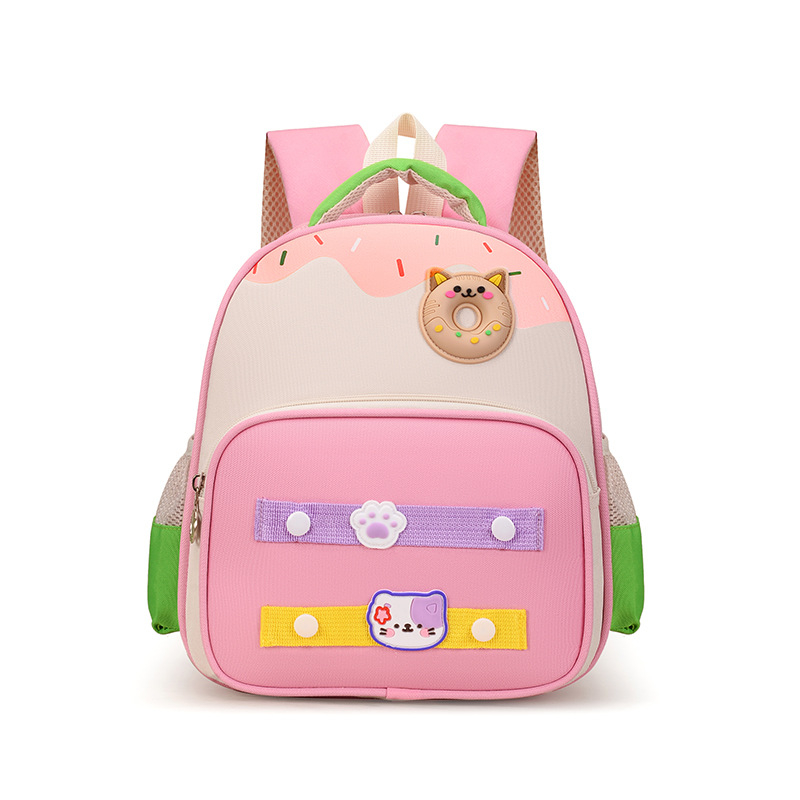 Rucsac pentru copii cu design de desene animate, unisex, destinat grădiniței, pentru copii între 3 și 6 ani, ușor și respirabil, material Oxford, bretele curbate.