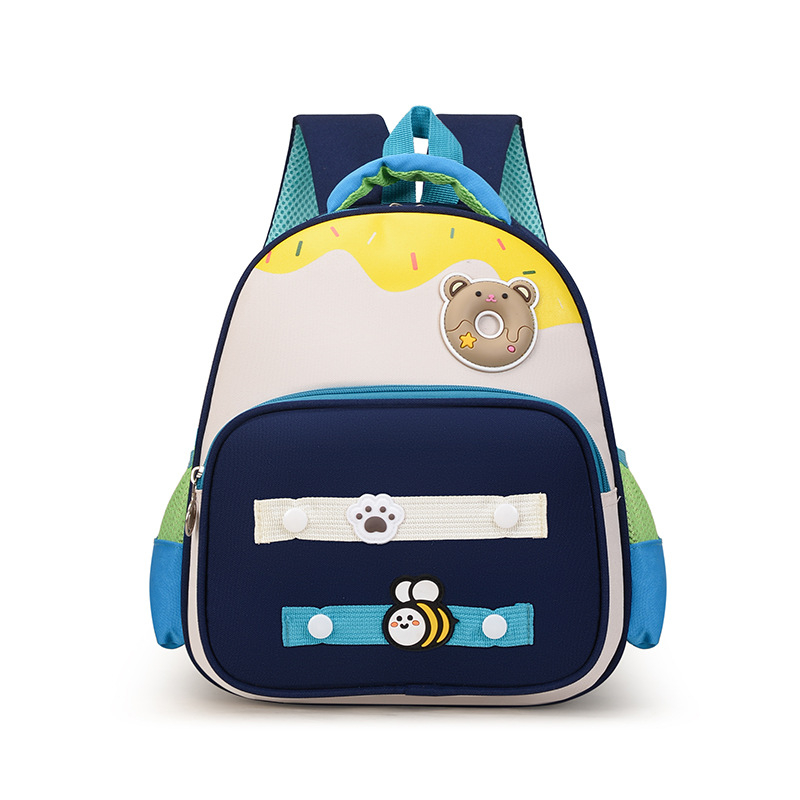 Rucsac pentru copii cu design de desene animate, unisex, destinat grădiniței, pentru copii între 3 și 6 ani, ușor și respirabil, material Oxford, bretele curbate.