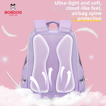 Унисекс ученическа раница за 1-6 клас, голям капацитет, Oxford плат, дишаща, водоустойчива, презрамки с въздушна подложка