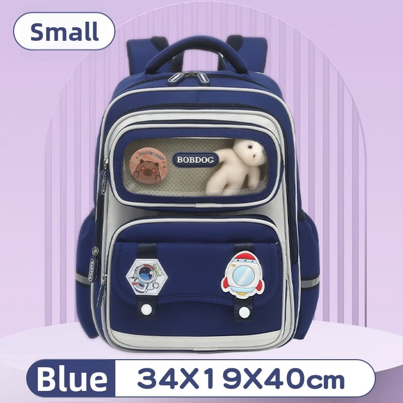 Унисекс ученическа раница за 1-6 клас, голям капацитет, Oxford плат, дишаща, водоустойчива, презрамки с въздушна подложка