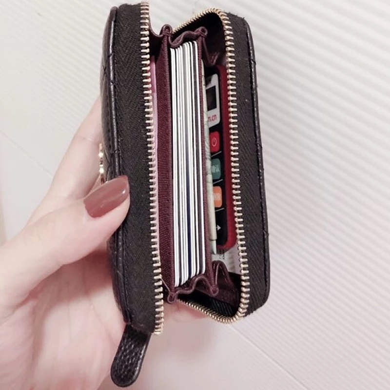 Portofel pentru monede - Piele naturală cu textură din lână de oaie, design unitar, model 69271, căptușeală poliester-bumbac