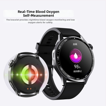 F210 Pametni sat s kružnim zaslonom – praćenje otkucaja srca, sna, krvnog tlaka i SpO2, Bluetooth pozivi, 7–14 dana trajanja baterije, kućište od titanija