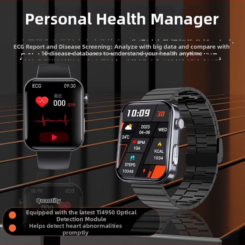 Pametni sat F310 s ECG-om, praćenjem otkucaja srca, krvnim tlakom, zasićenjem kisikom i praćenjem sna