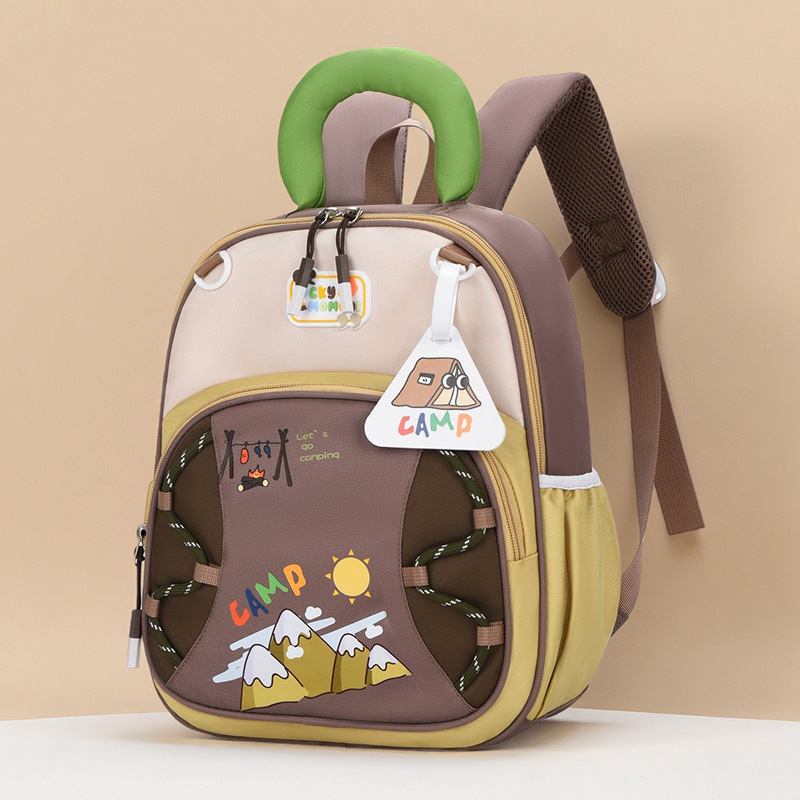 Rucsac pentru grădiniță cu design patchwork, respirabil, ultraușor, rezistent la uzură, pliabil, imprimeu anime, bretele curbate