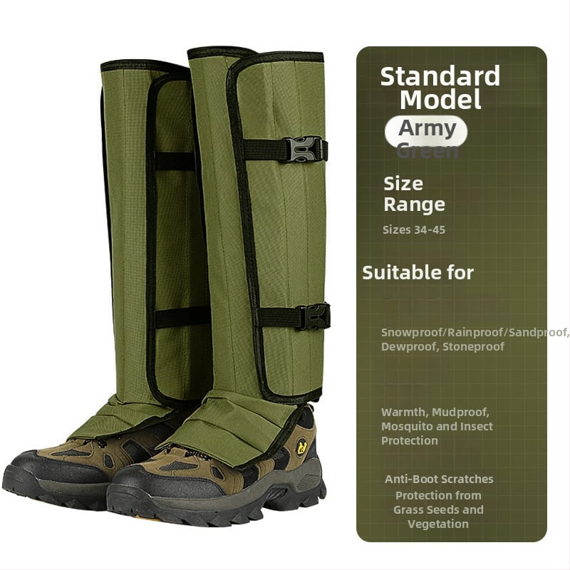 TPU cipőgaiter hosszú cső, uniszex, téli–ősz sivatagi túrákhoz