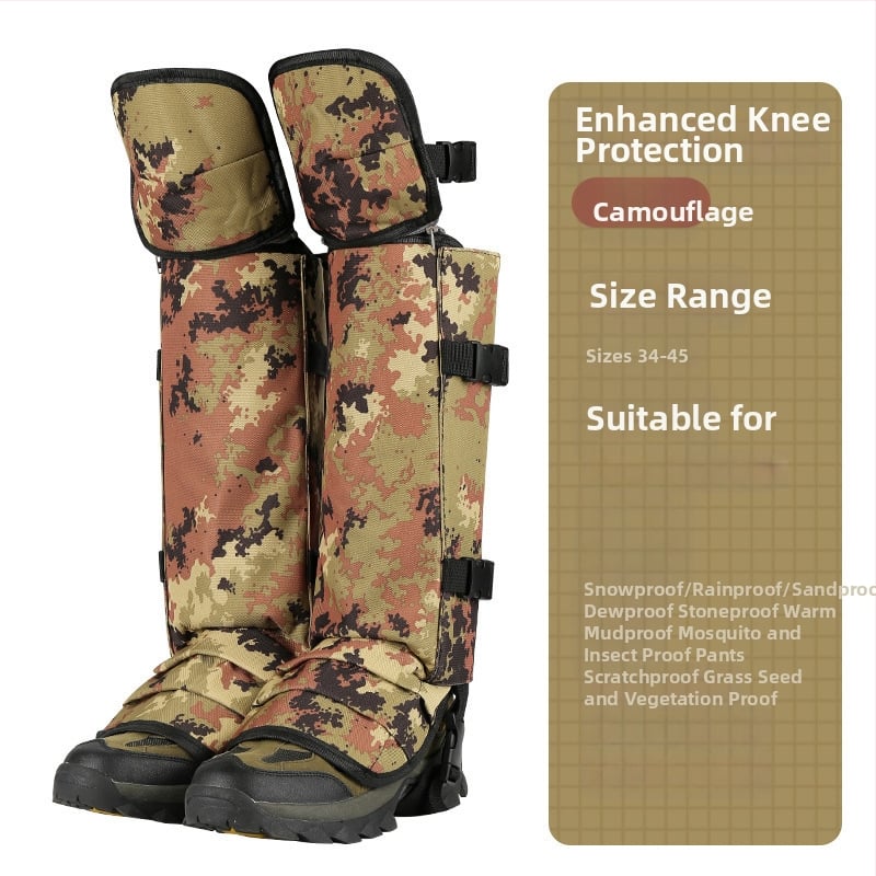 TPU cipőgaiter hosszú cső, uniszex, téli–ősz sivatagi túrákhoz