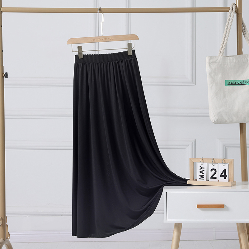 Вътрешна дантелена подплата, Milk Silk плат със спандекс-полиестерова смес, А-линия, средна дължина, висока еластичност