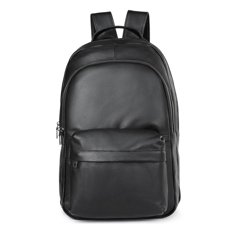 Rucsac din piele naturală de nivel superior pentru bărbați, 20-35L, încăpe laptop de 15 inch, panou dorsal ergonomic, impermeabil