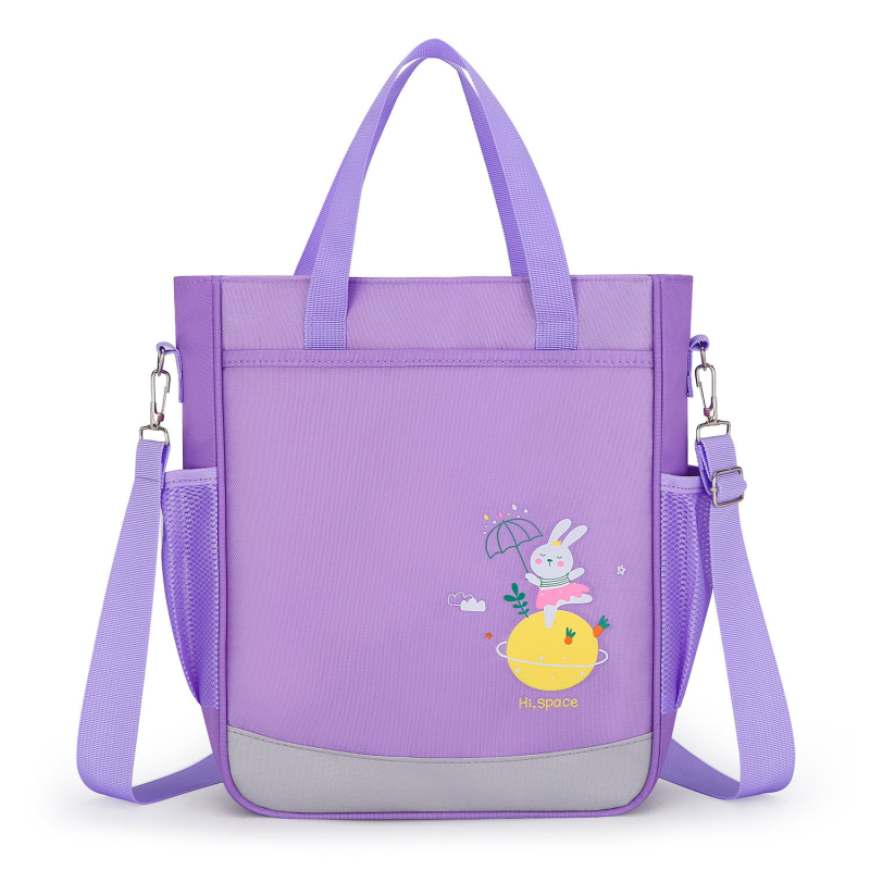 Училищна чанта с карикатурен животински принт, Oxford плат, капацитет до 20 л, цип за отваряне