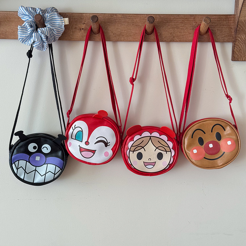 Dječja crossbody torba - japanskog stila crtani motiv, PU materijal, lagana, otporna na trošenje, podstava od poliestera