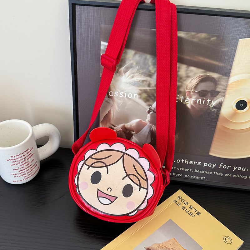 Dječja crossbody torba - japanskog stila crtani motiv, PU materijal, lagana, otporna na trošenje, podstava od poliestera