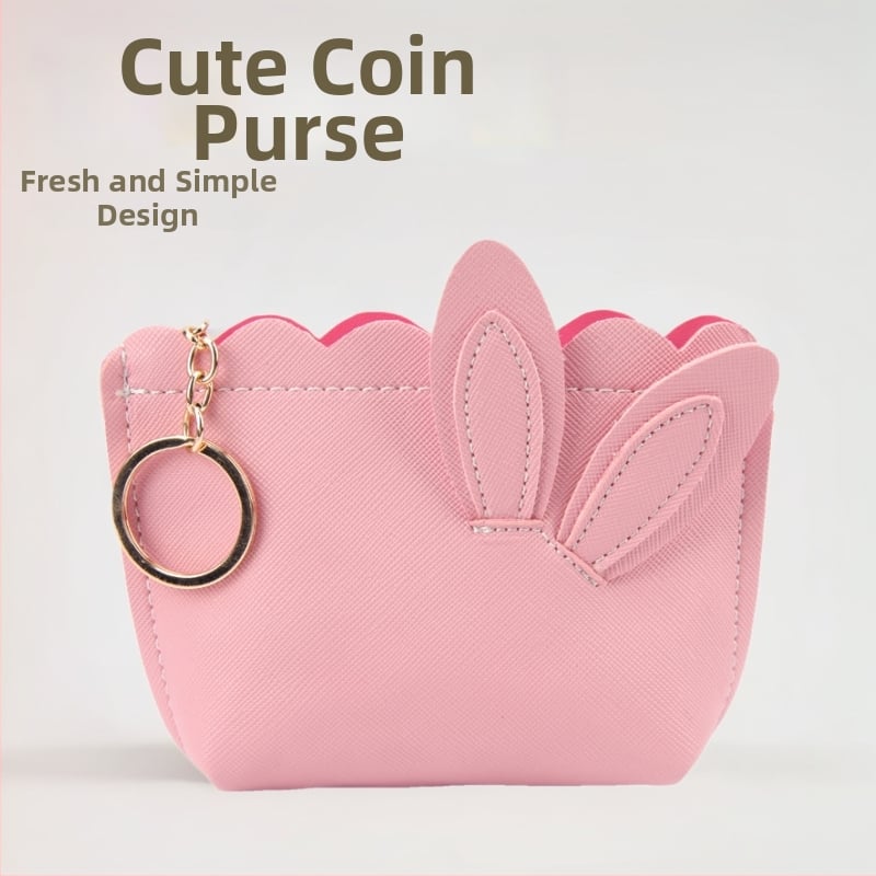 Монетник от PU кожа, модел 9009, шарка 51709658, стил свеж и сладък, за жени