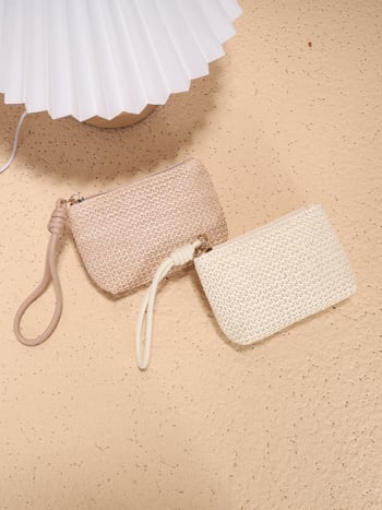 Монетник от слама — ултралек, с едно сгъване, преносим клъч за ключове и карти