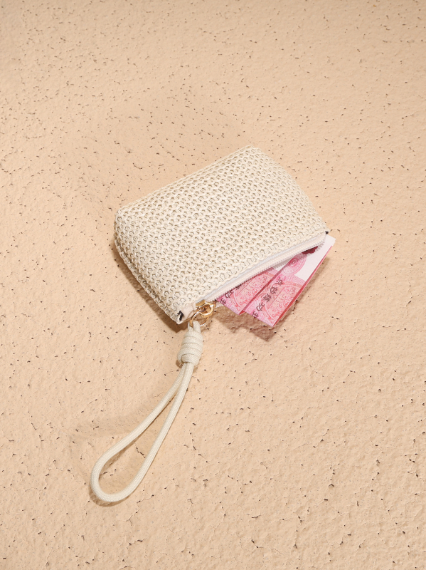 Монетник от слама — ултралек, с едно сгъване, преносим клъч за ключове и карти